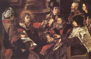 SERODINE, Giovanni Jesus among the Doctors (mk05) France oil painting art